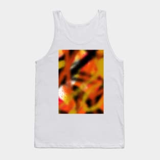 Autumn Fall Colours Abstract Orange and Yellow Graffiti Street Art Pattern 008 Tank Top